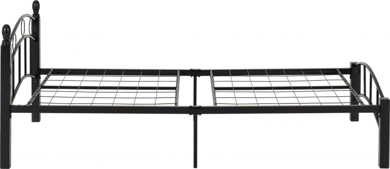 Luton 3' Single Bed - Black