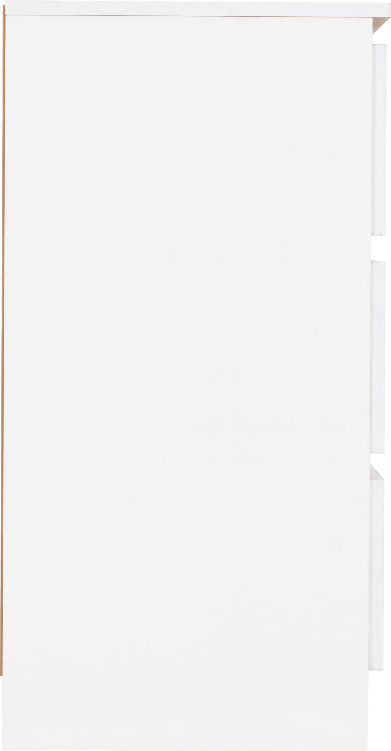 Malvern 3 Drawer Chest White - The Right Buy Store