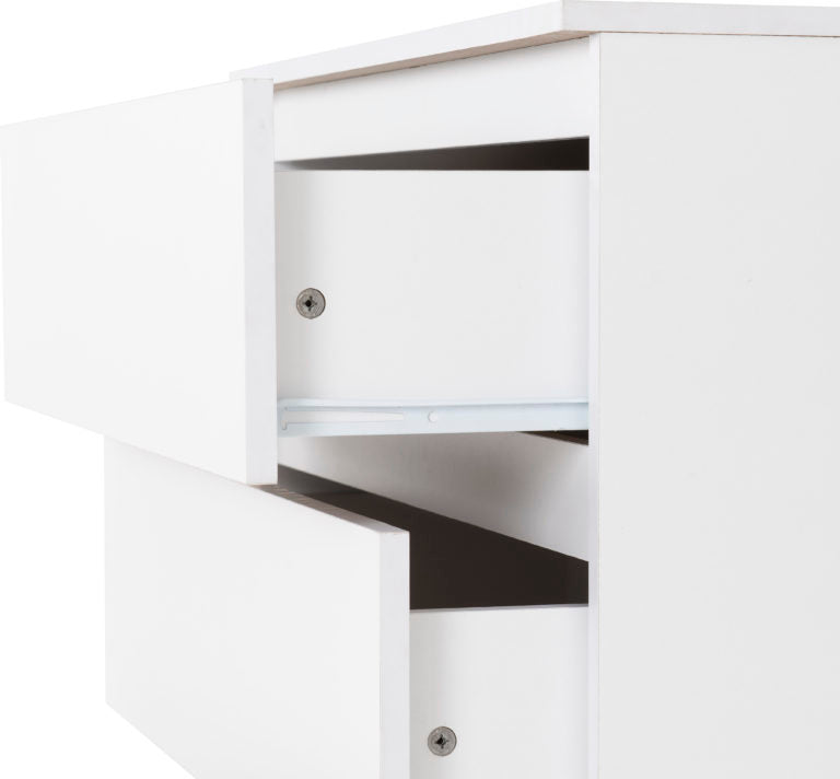 Malvern 3 Drawer Chest White - The Right Buy Store