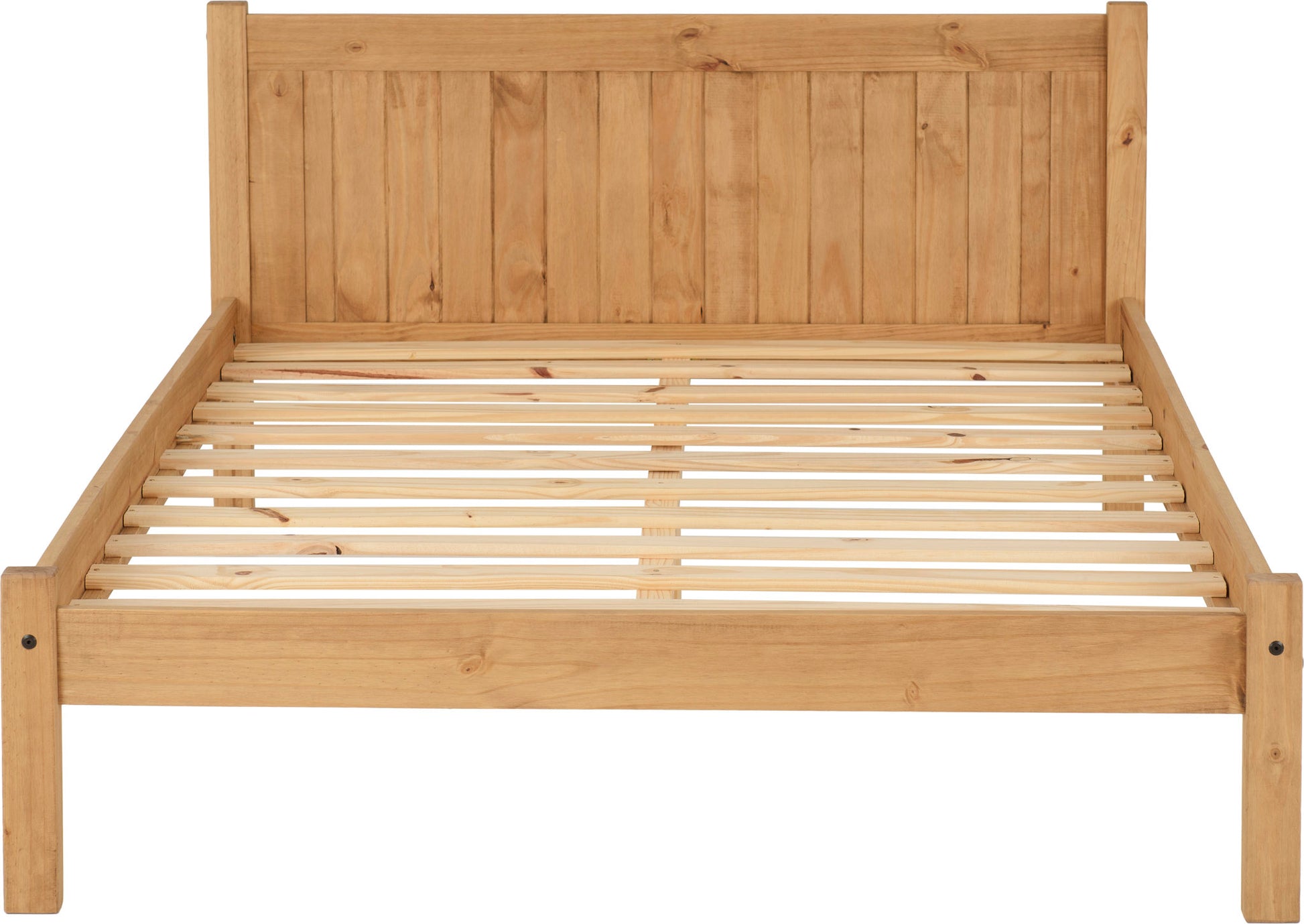 Maya 4'6" Bed - Distressed Waxed Pine