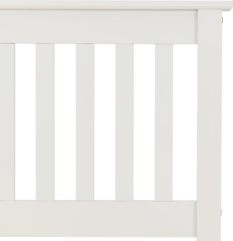 Monaco 3' Bed High Foot End - White