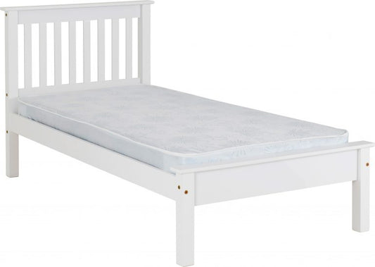Monaco 3' Bed Low Foot End - White