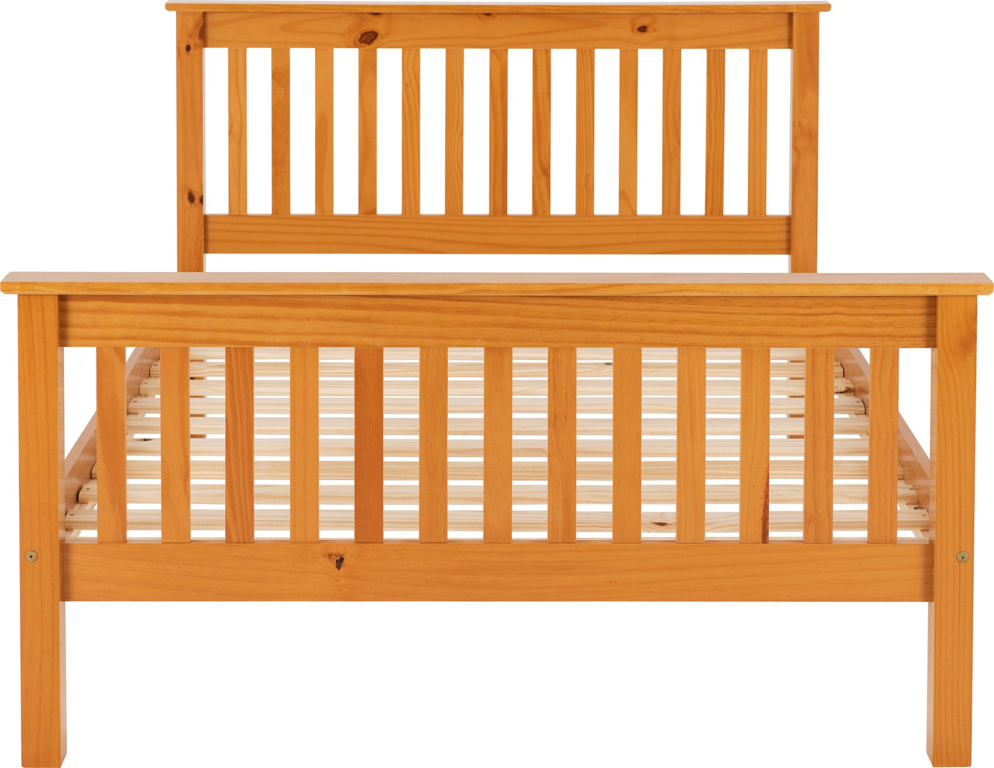 Monaco 4'6" Bed High Foot End - Antique Pine