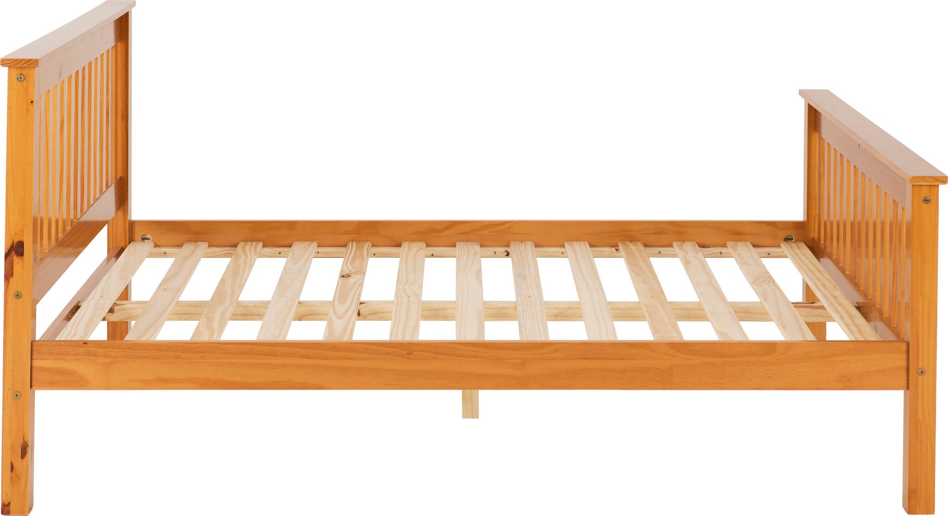 Monaco 4'6" Bed High Foot End - Antique Pine