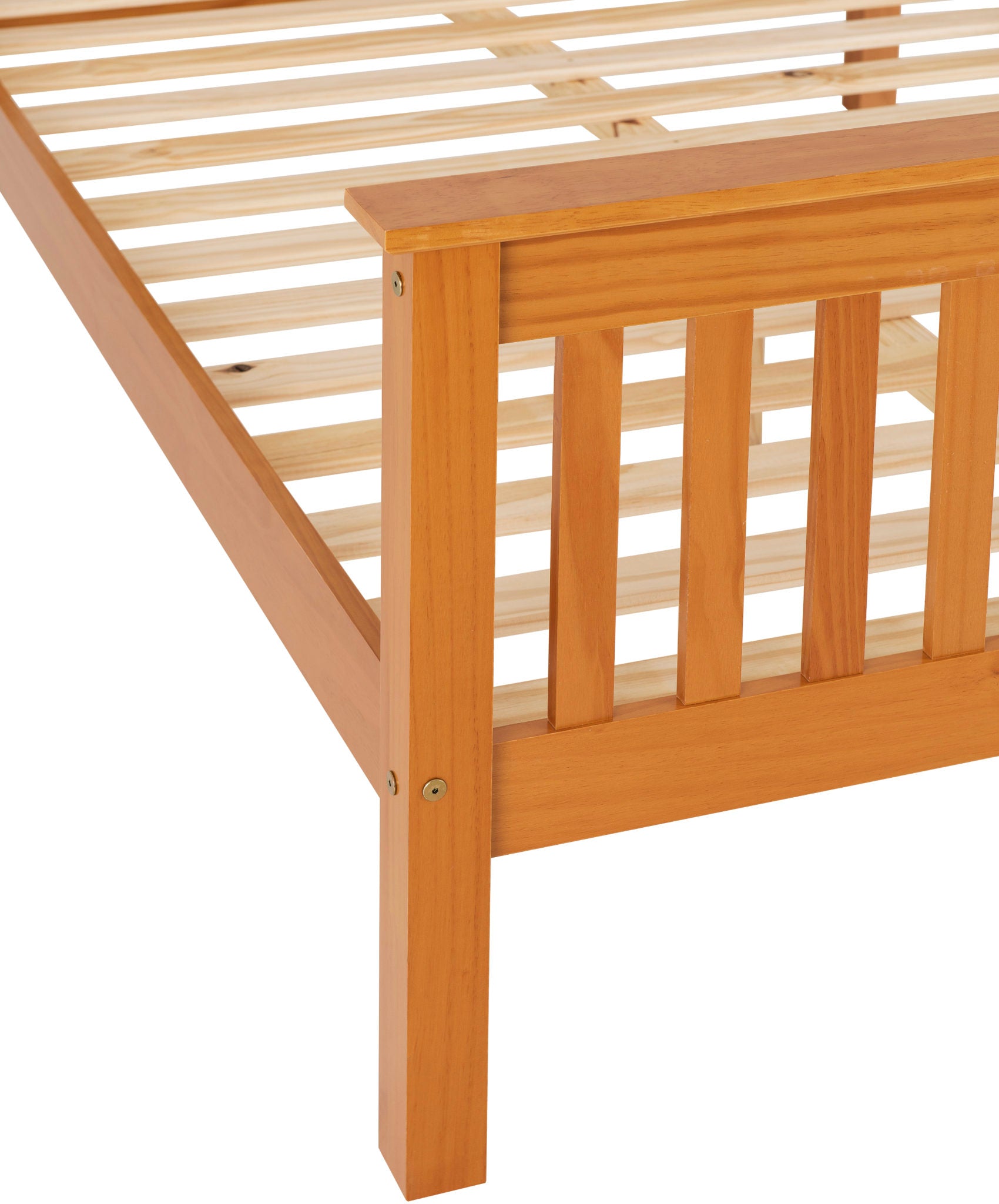 Monaco 4'6" Bed High Foot End - Antique Pine
