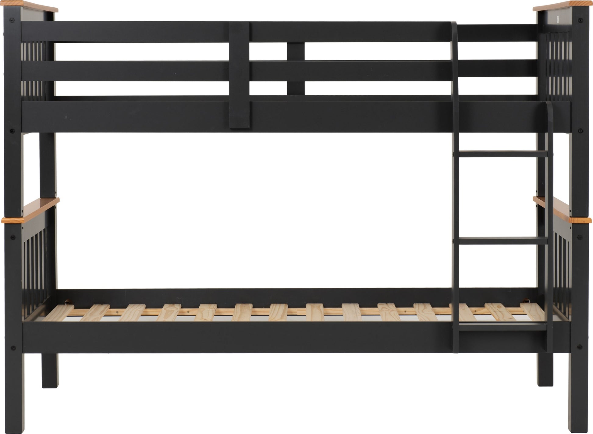 Neptune 3' Bunk Bed - Grey/Oak Effect