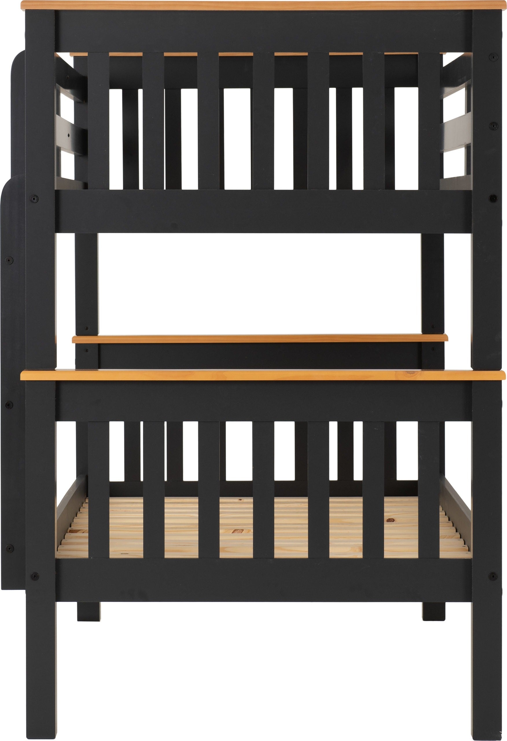 Neptune 3' Bunk Bed - Grey/Oak Effect