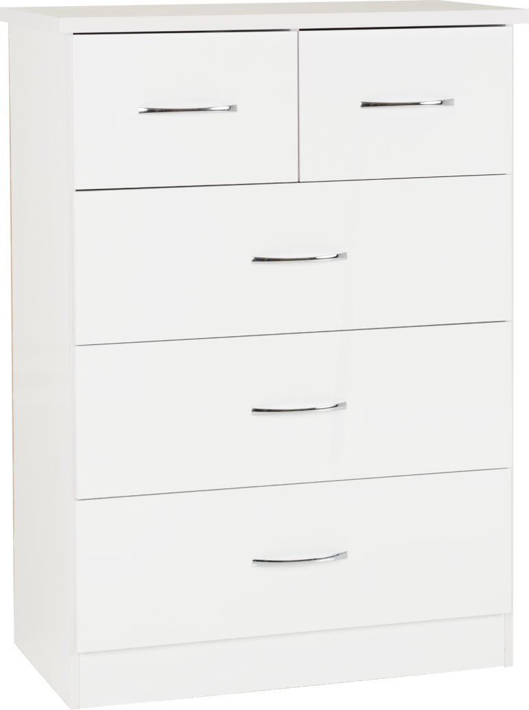 Nevada 4 Door 2 Drawer Mirrored Wardrobe Bedroom Set White Gloss- The Right Buy Store