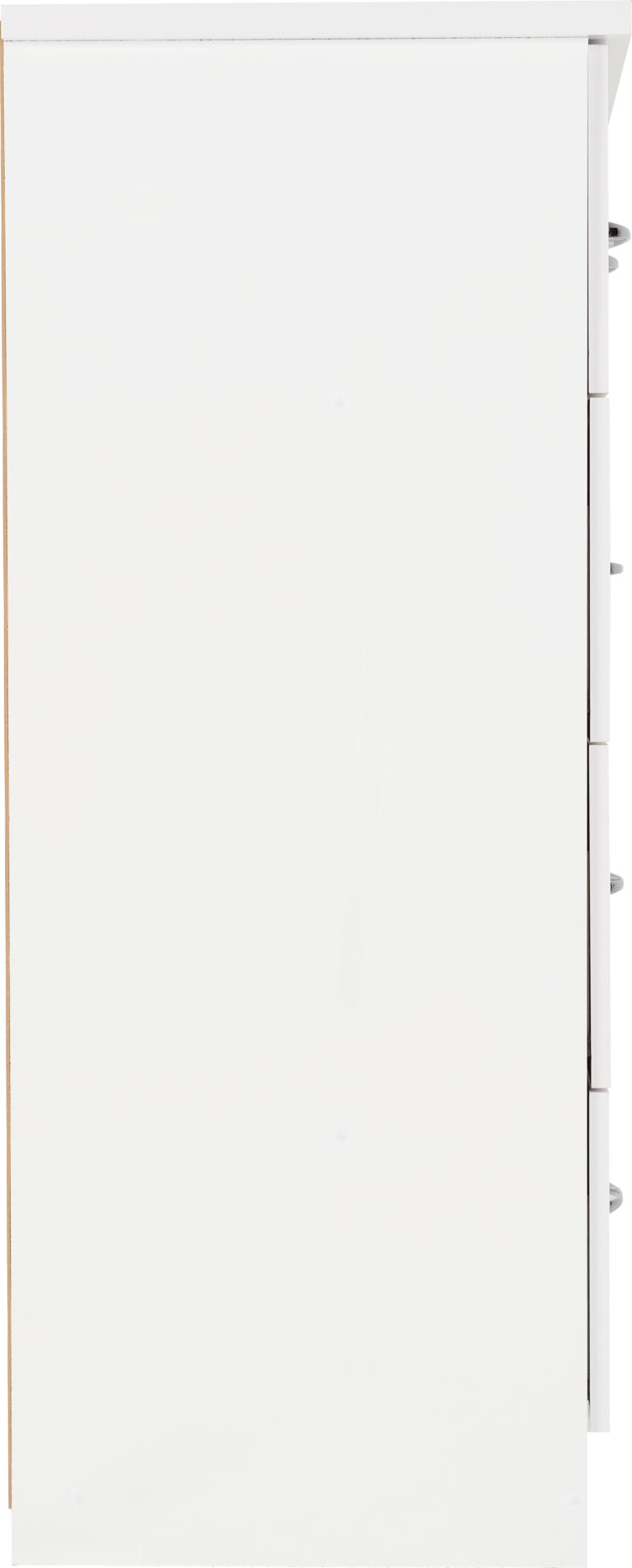 Nevada 4 Door 2 Drawer Mirrored Wardrobe Bedroom Set White Gloss- The Right Buy Store
