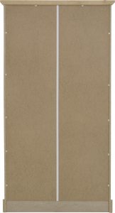 Toledo 2 Door Wardrobe Bedroom Set White/Oak Effect