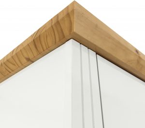 Toledo 2 Door Wardrobe Bedroom Set White/Oak Effect