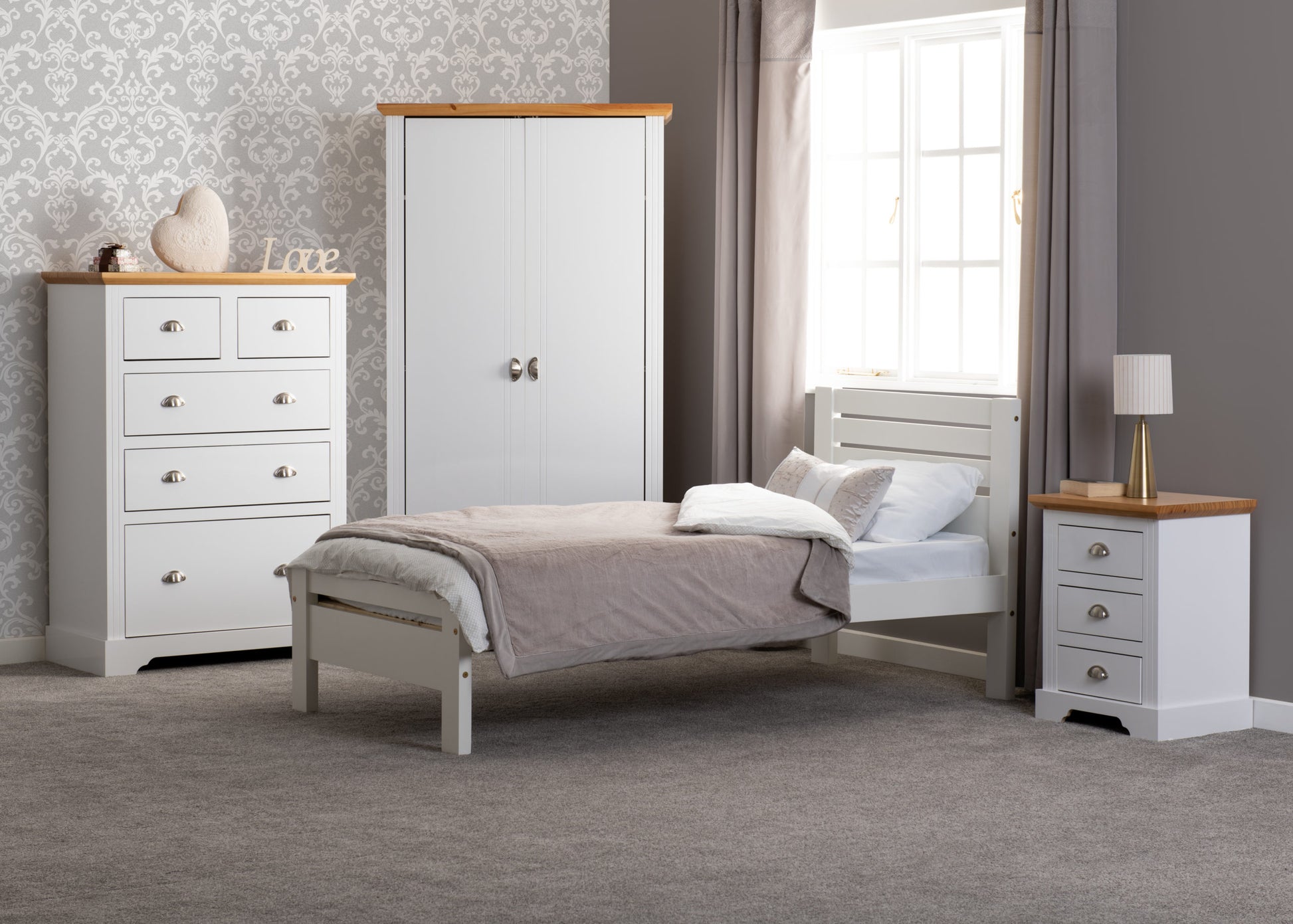 Toledo 3' Single Bed - White