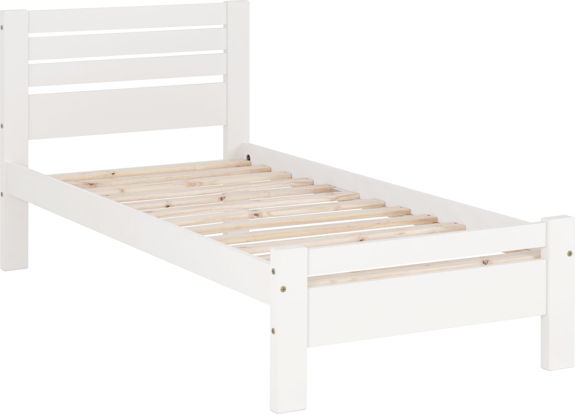 Toledo 3' Single Bed - White