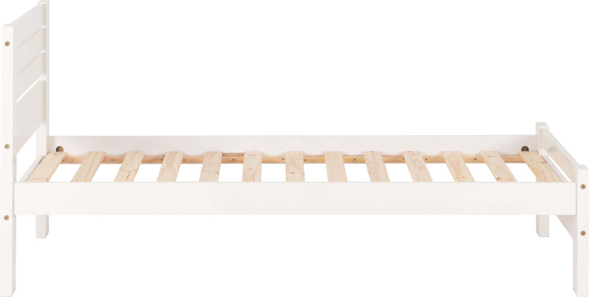 Toledo 3' Single Bed - White