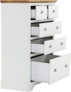 Toledo 2 Door Wardrobe Bedroom Set White/Oak Effect