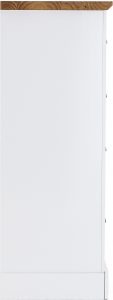 Toledo 2 Door Wardrobe Bedroom Set White/Oak Effect