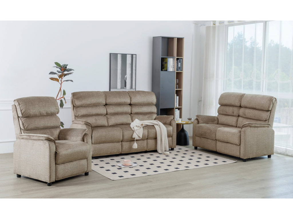 Savoy 3 Seater Fixed- Taupe