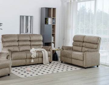 Savoy 3+2 Seater Sofa Suite Fixed - Taupe