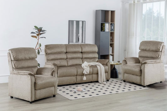 Savoy 3+1+1 Fixed Sofa Suite -Taupe