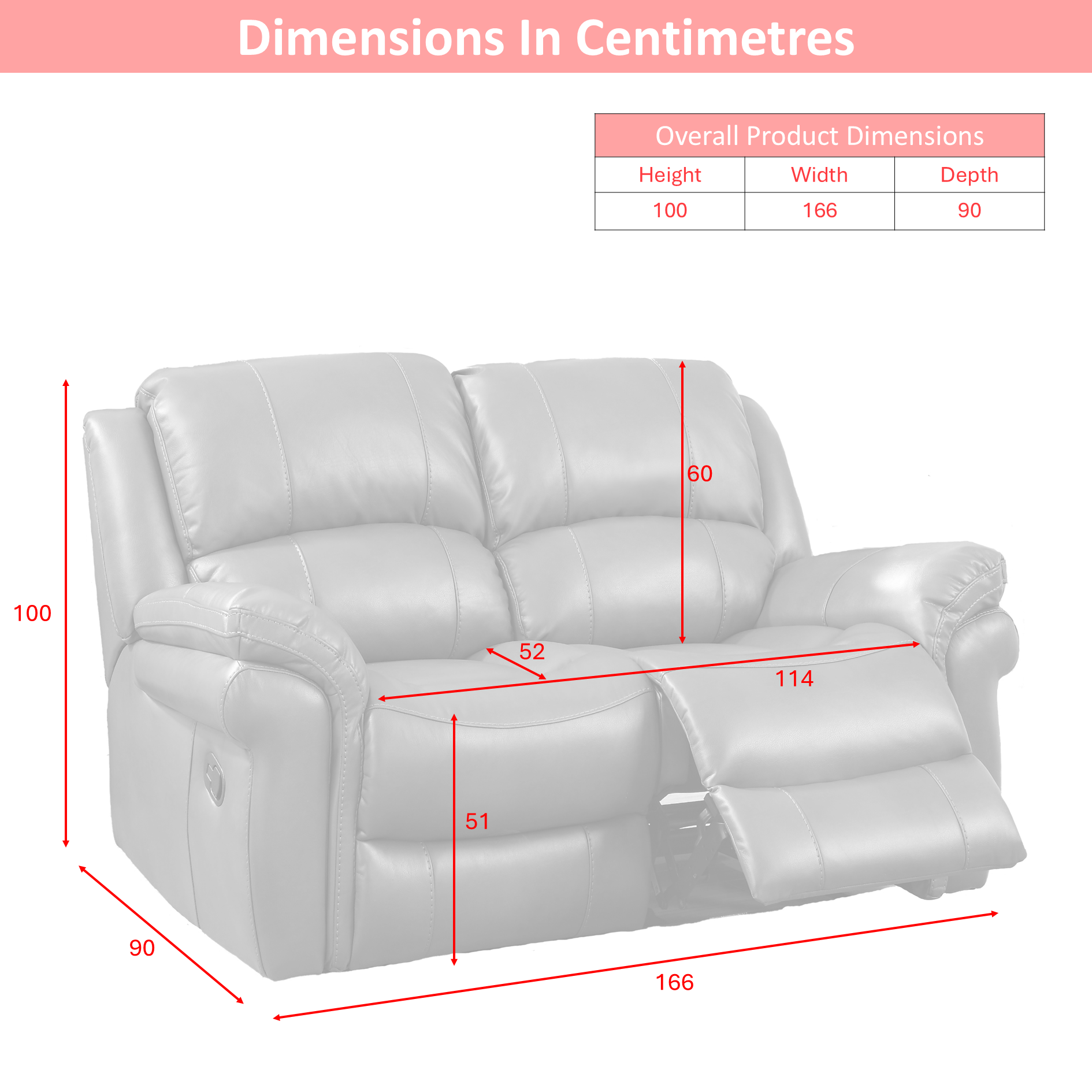 Farnham Power Electric Recliner Sofa Leather Aire - Tan