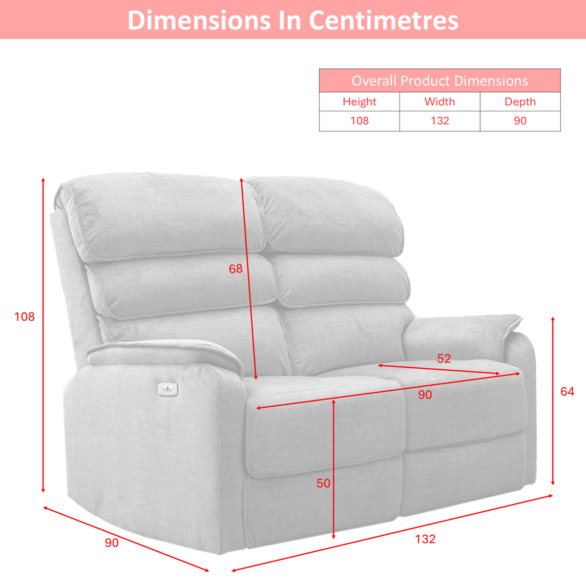 Savoy 2 Seater Electric Grey