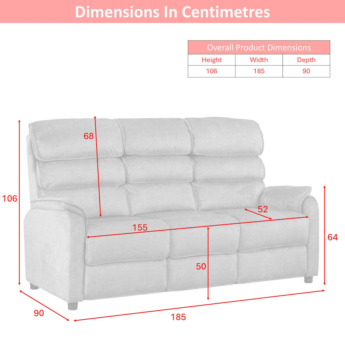 Savoy 3+2 Seater Sofa Suite Fixed - Grey