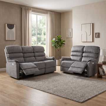 Savoy 3+2 Sofa Suite Electric- Grey