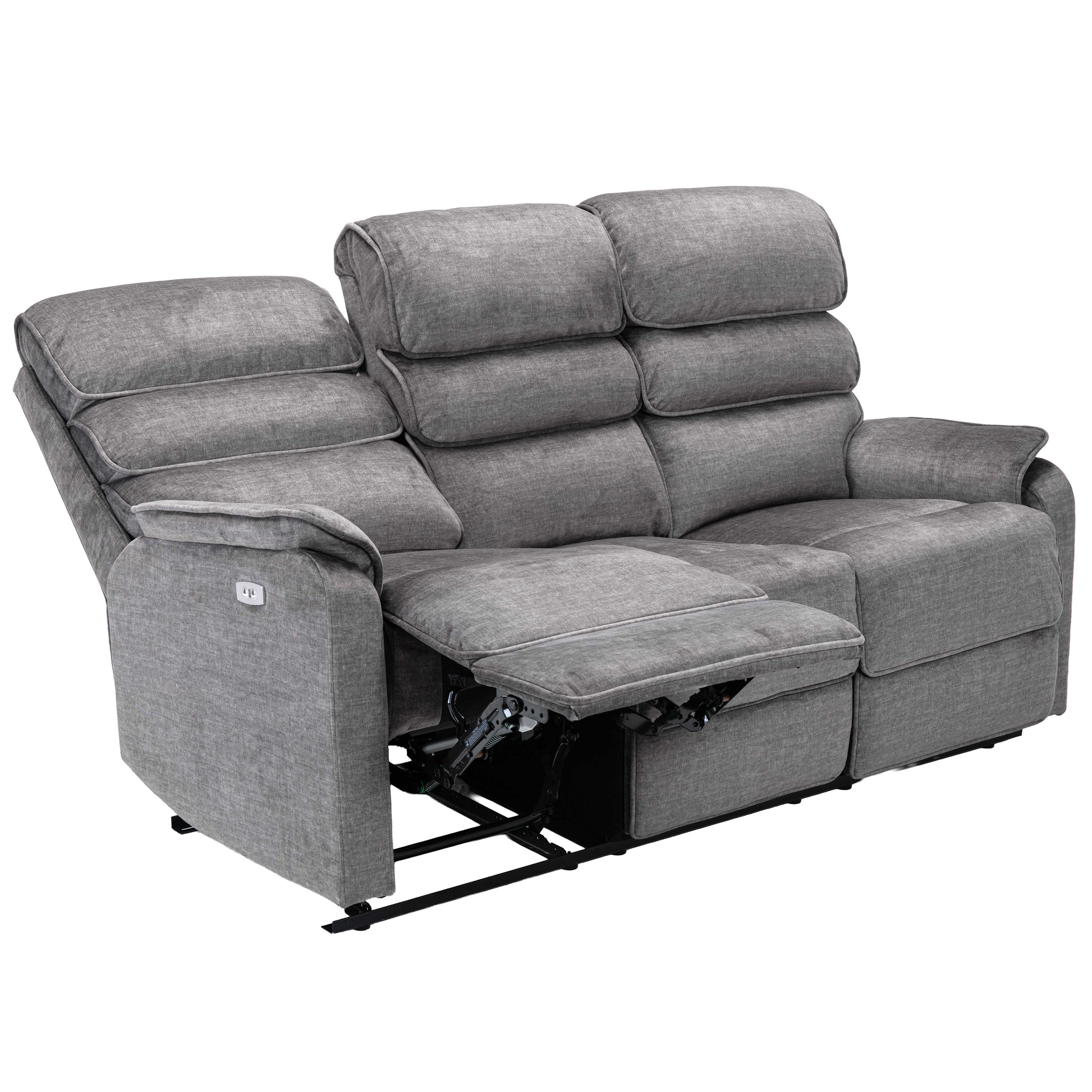 Savoy 3+1+1 Sofa Suite Electric- Grey Fabric