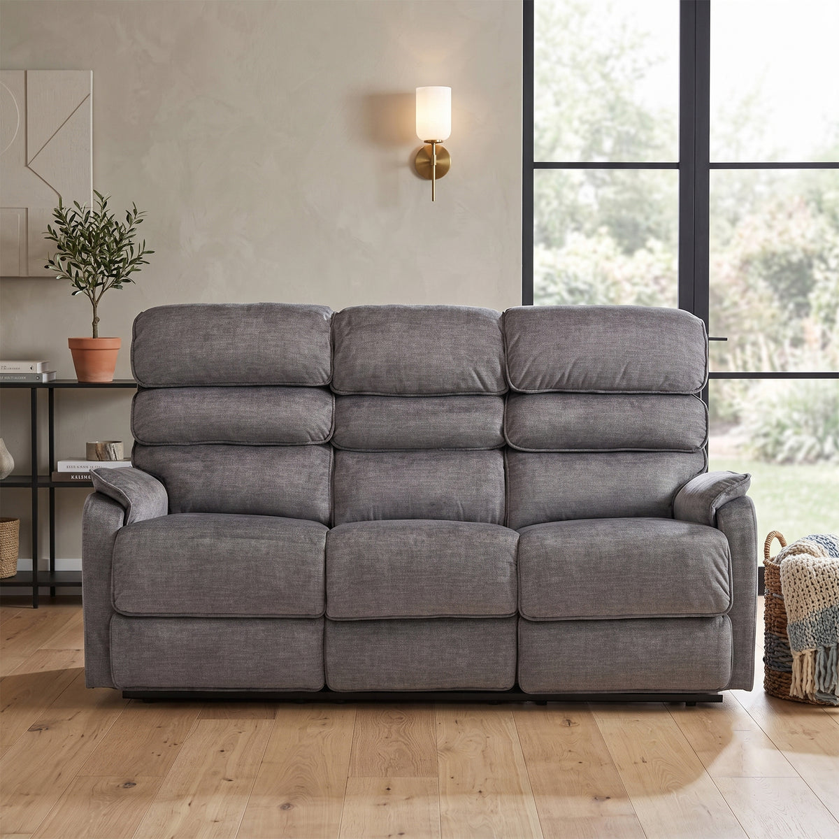 Savoy 3+1+1 Sofa Suite Electric- Grey Fabric