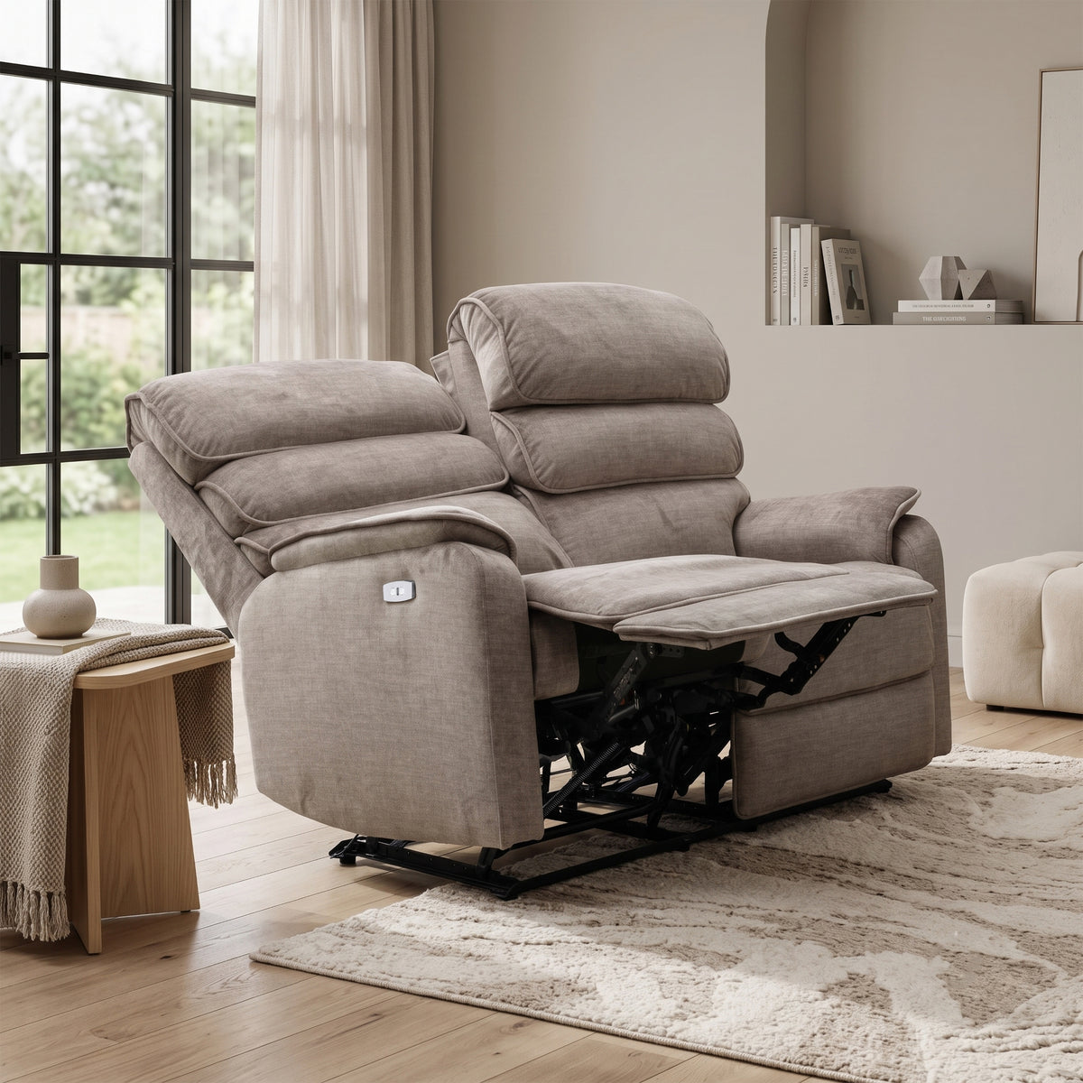 Savoy 2 Seater Electric Taupe