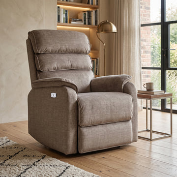 Savoy Electric Reclining Chair Taupe