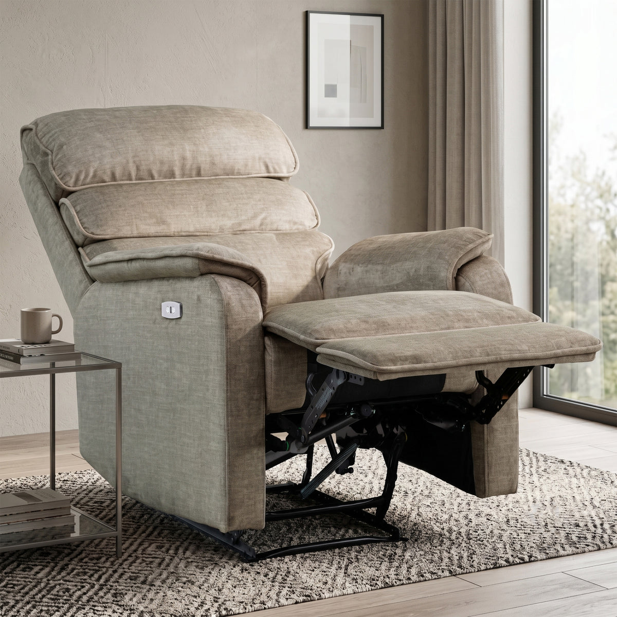 Savoy Electric Reclining Chair Taupe