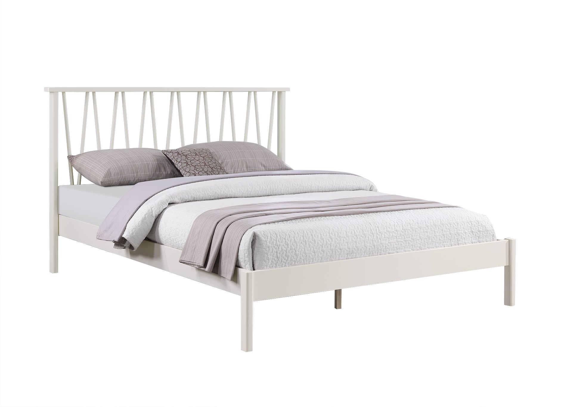 Layla 5ft Bed - Ivory