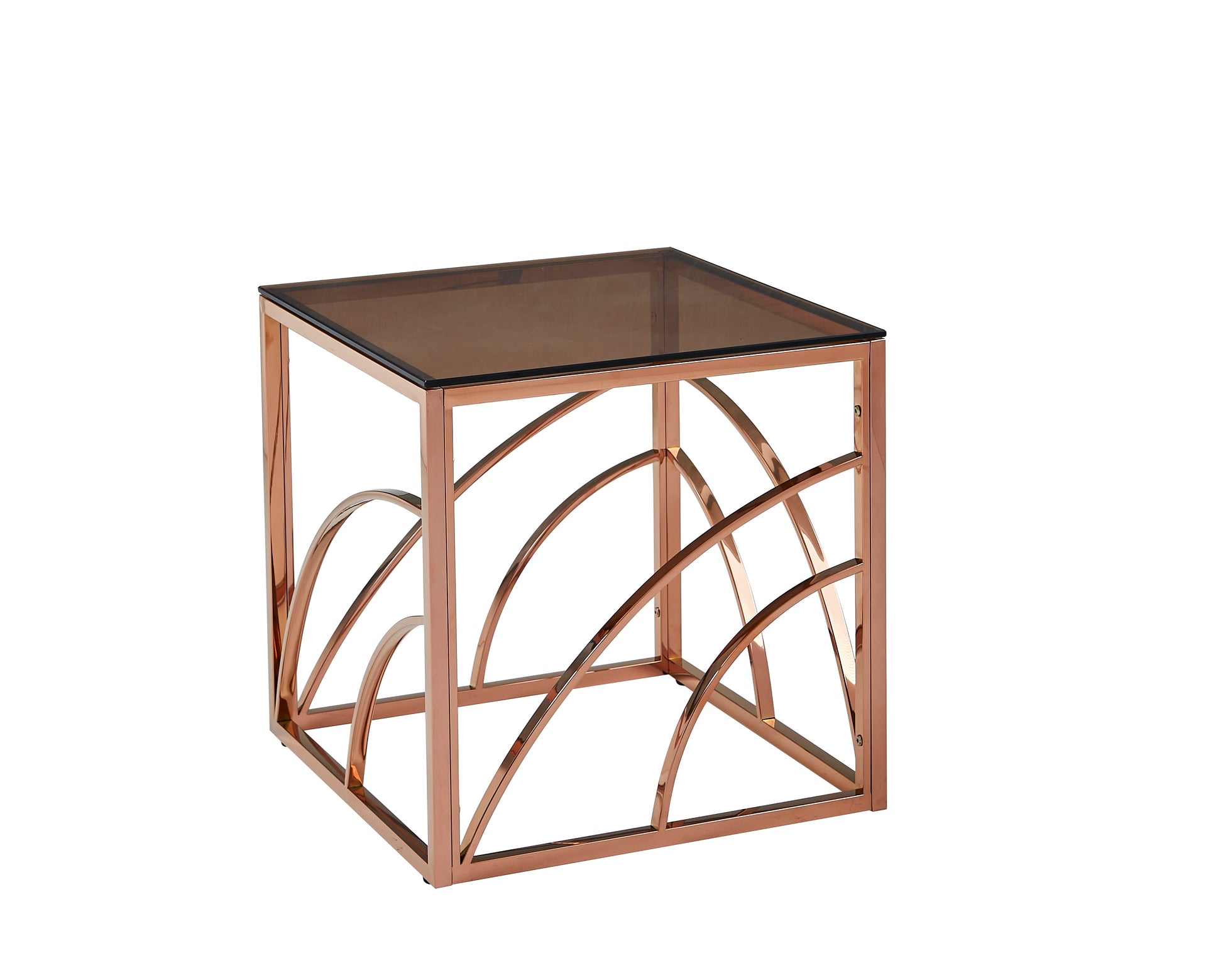 Chic Rose Gold End Table