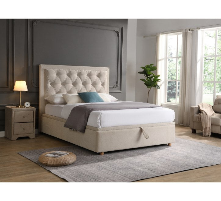 Grace Beige Fabric Headboard