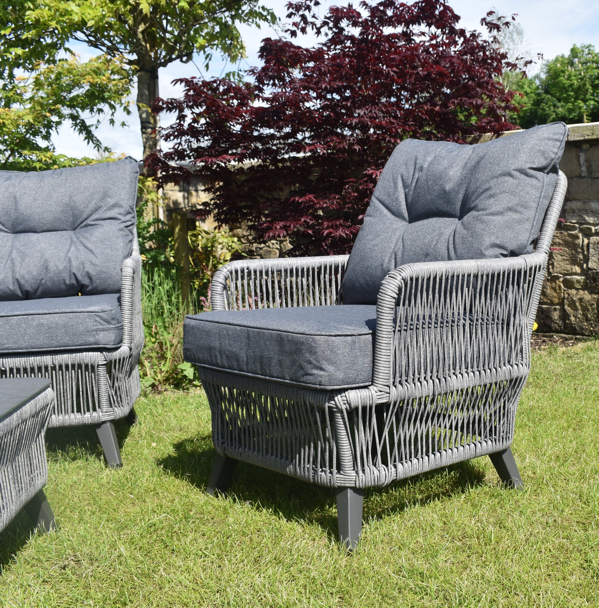 Rivera Outdoor Rattan Furniture 5 Piece Set 