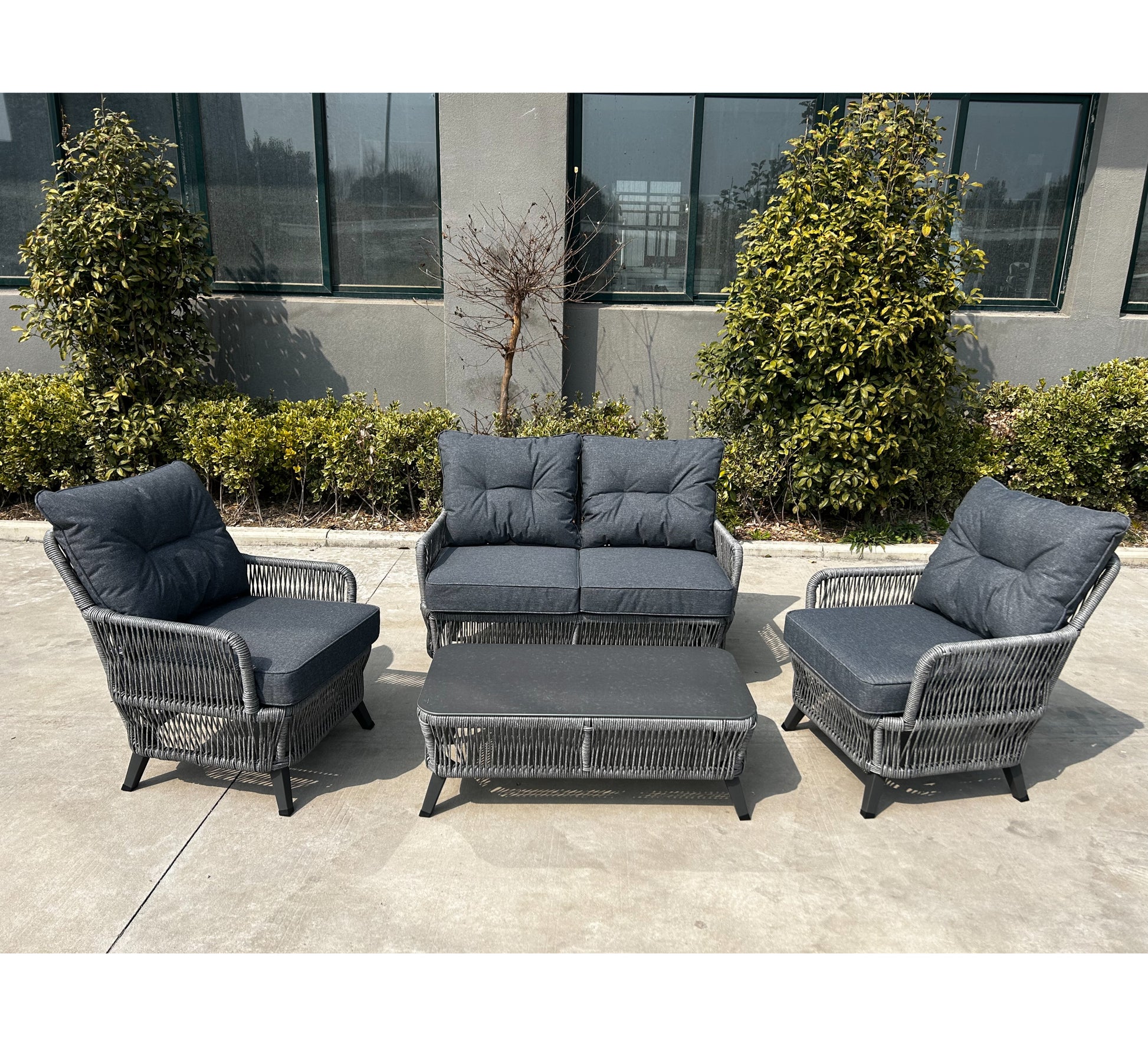 Rivera Outdoor Rattan Furniture 5 Piece Set 