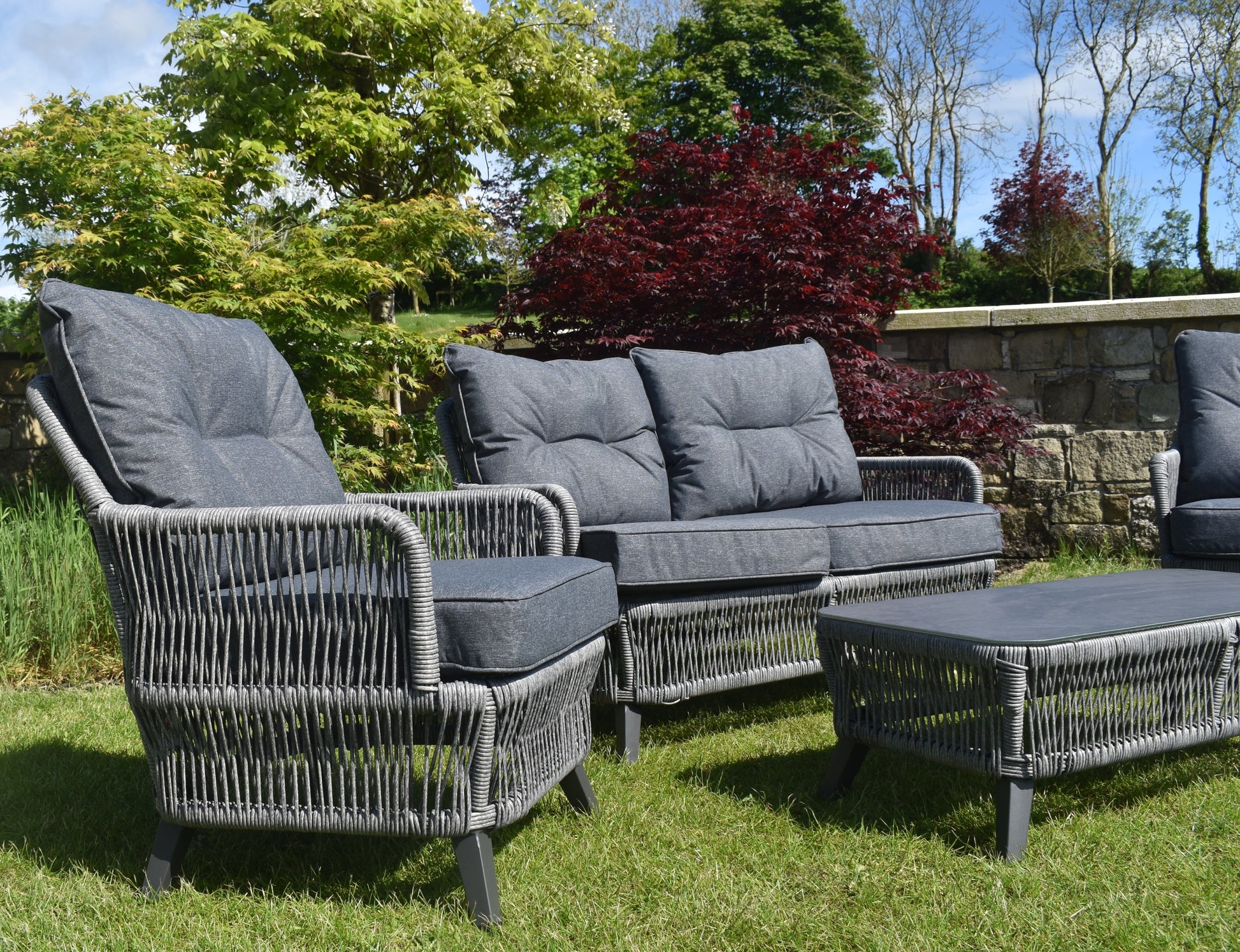 Rivera Outdoor Rattan Furniture 5 Piece Set 