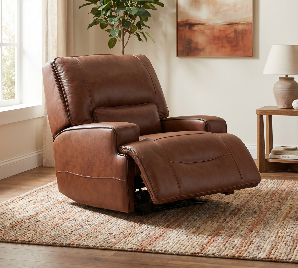 Miami Electric Recliner Leather Armchair