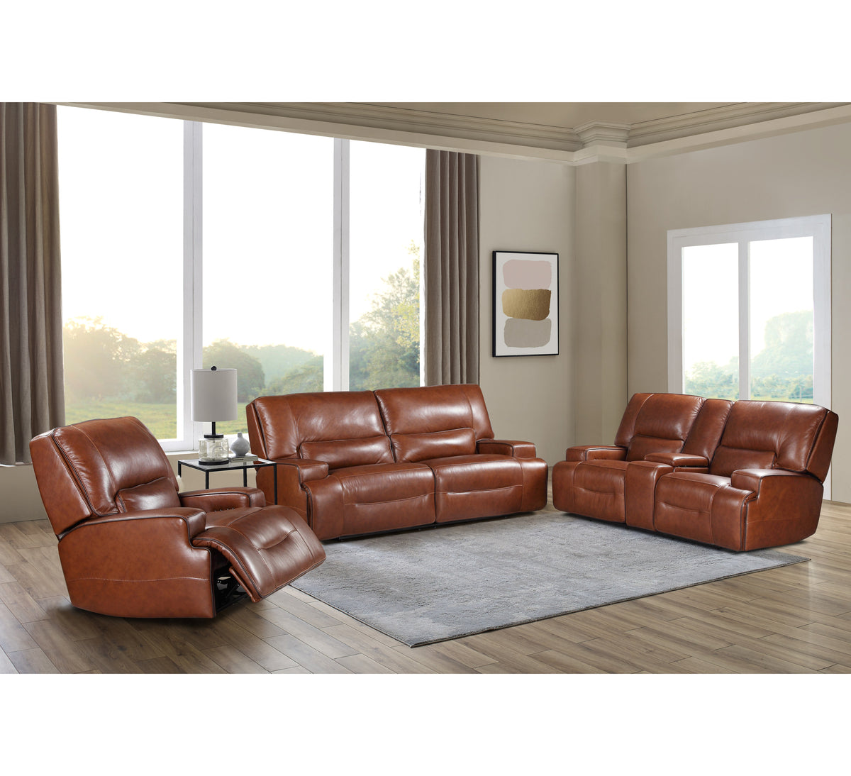 Miami Electric Recliner Leather Armchair