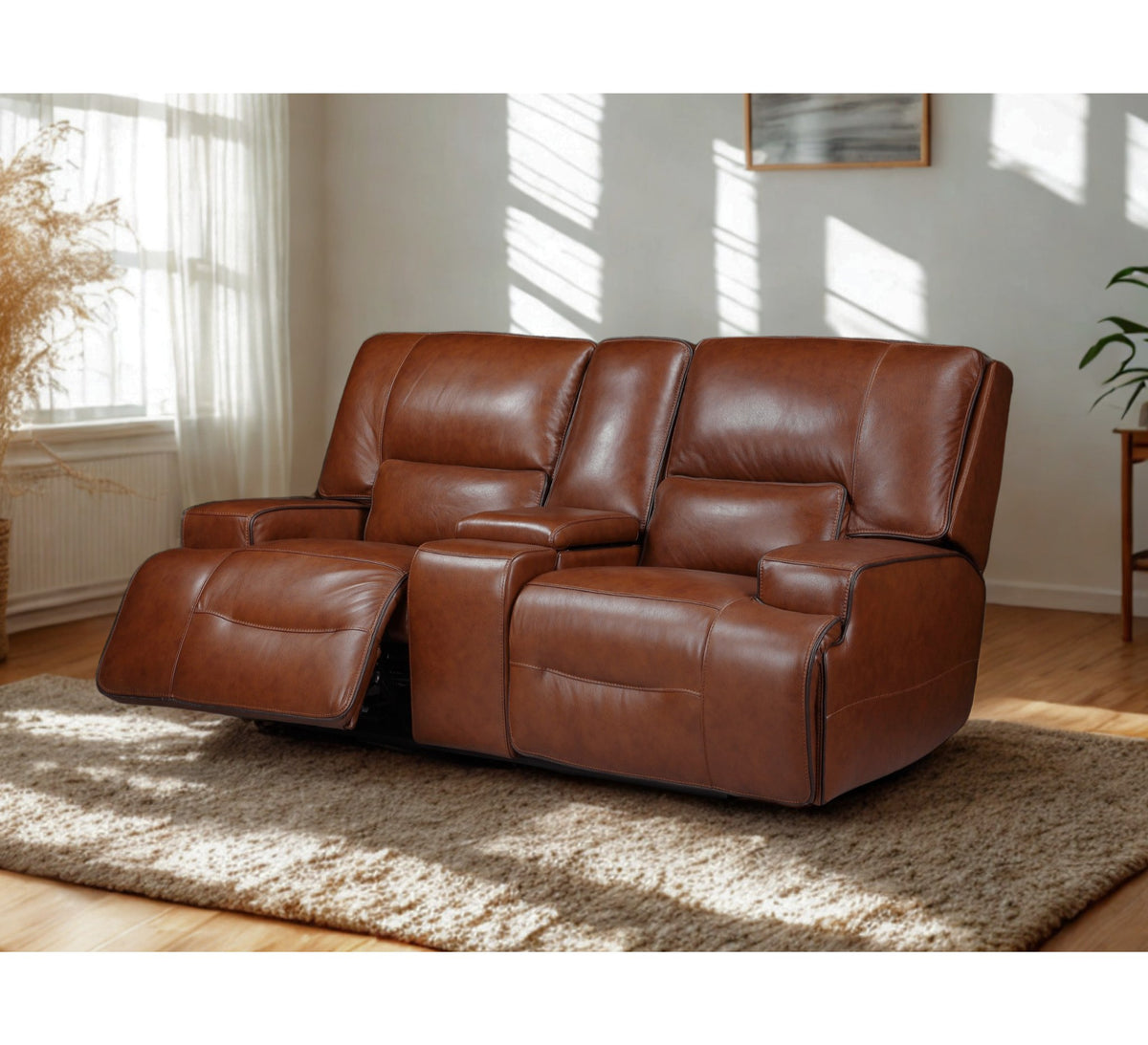 Miami 2 Seater Electric Recliner Leather Sofa