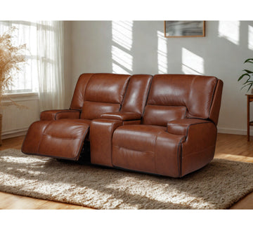 Miami 2 Seater Electric Recliner Leather Sofa
