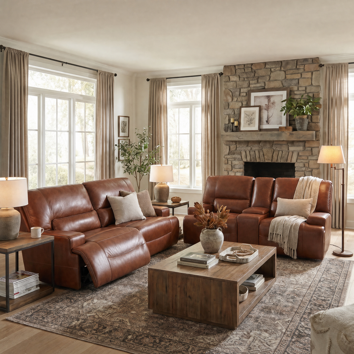 Miami 2 Seater Electric Recliner Leather Sofa