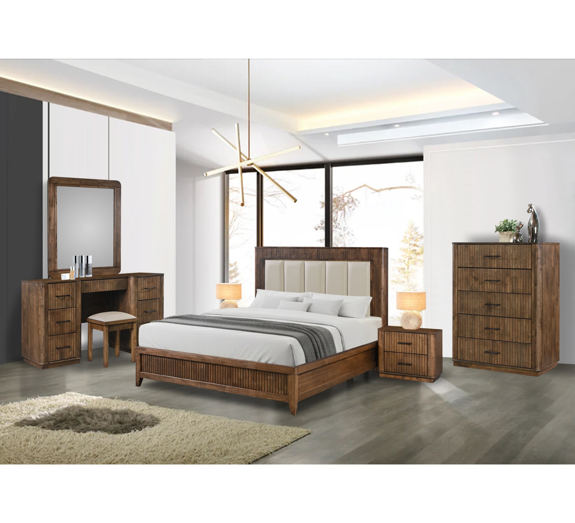Vienna Bed- Cream