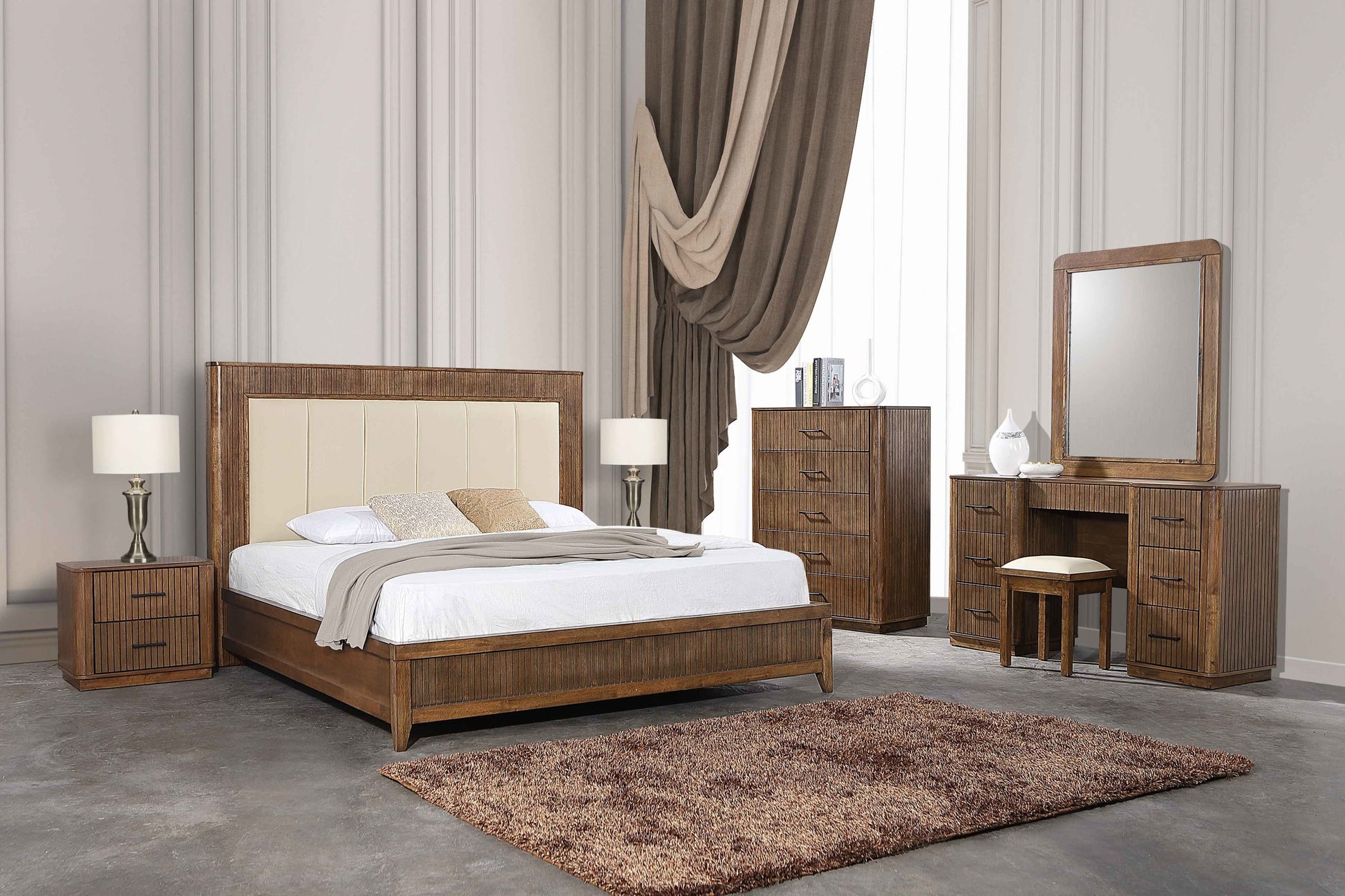 Vienna Bed- Cream