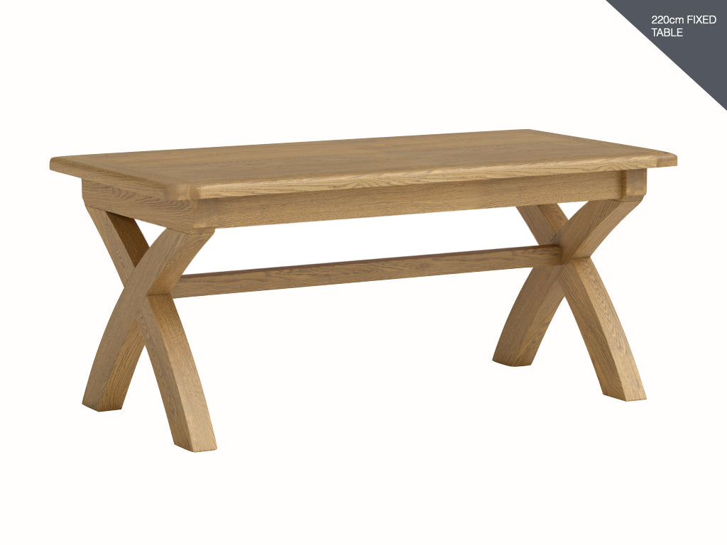 Dorchester 220cm Fixed Top Dining Table