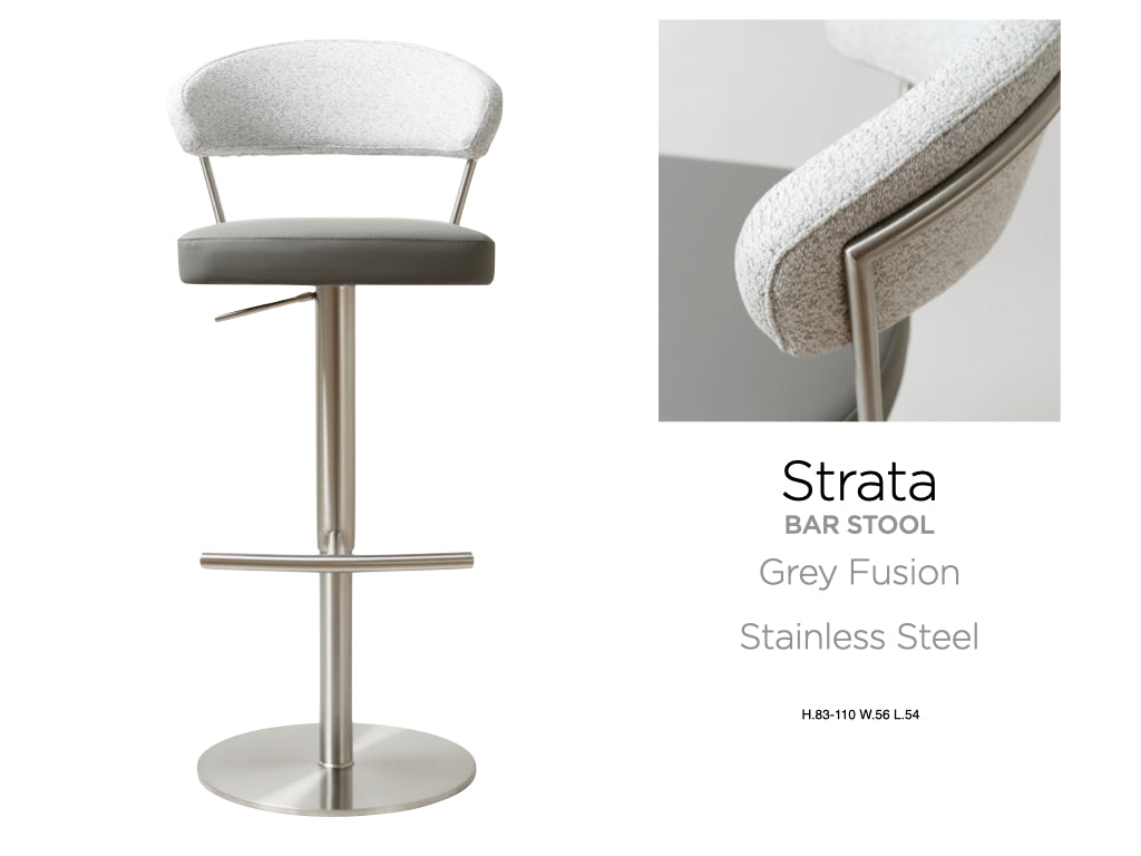 Strata Barstool Stainless Steel