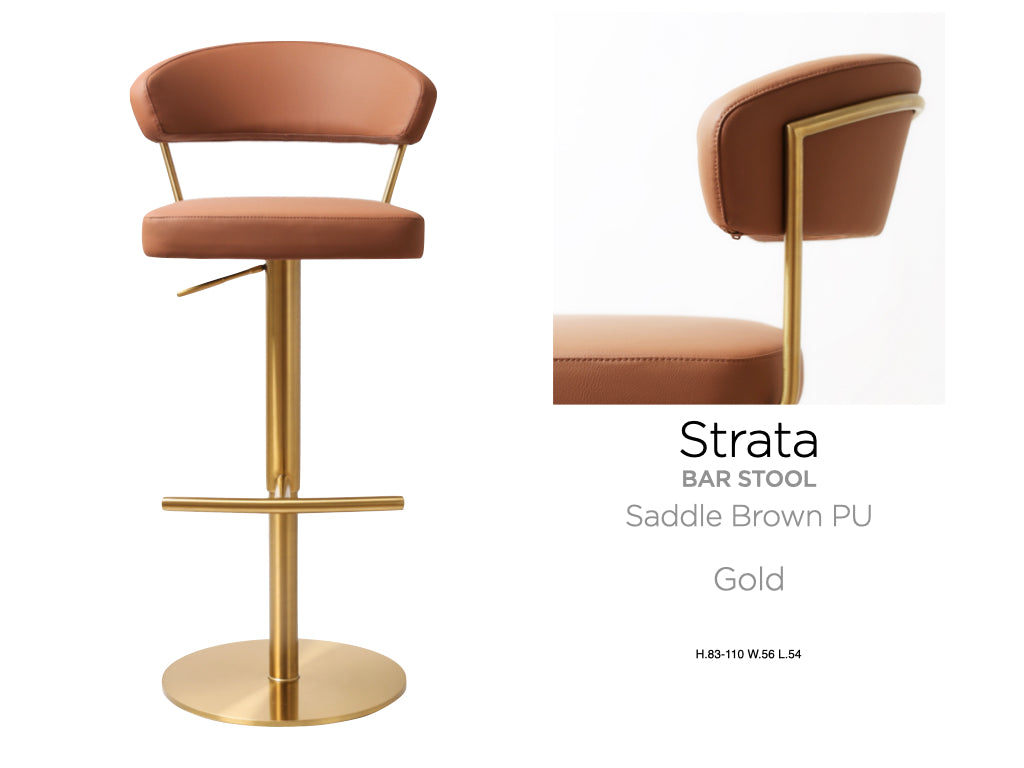 Strata Barstool Gold