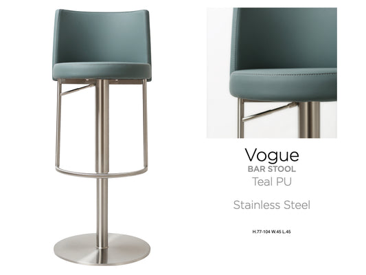 Vogue Barstool Stainless Steel