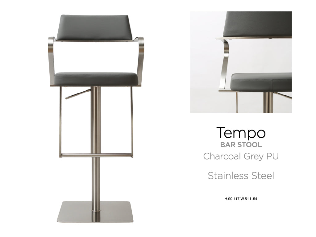 Tempo Barstool Stainless Steel